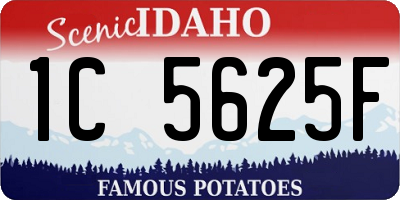 ID license plate 1C5625F