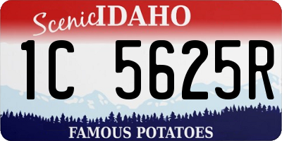 ID license plate 1C5625R