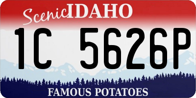 ID license plate 1C5626P