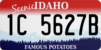ID license plate 1C5627B