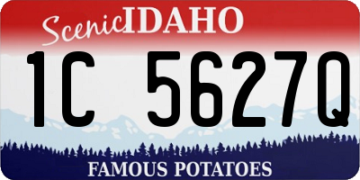 ID license plate 1C5627Q