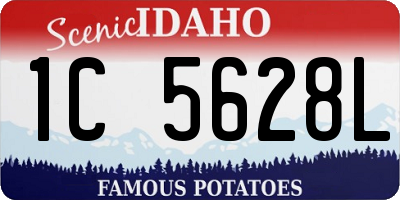 ID license plate 1C5628L