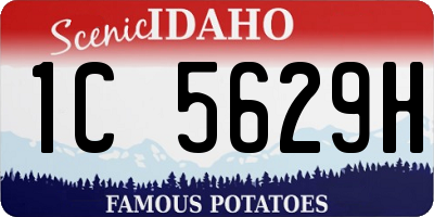 ID license plate 1C5629H