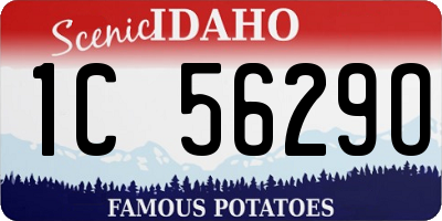 ID license plate 1C5629O
