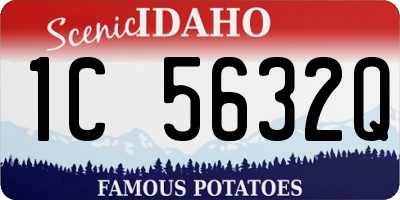 ID license plate 1C5632Q