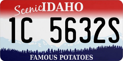 ID license plate 1C5632S