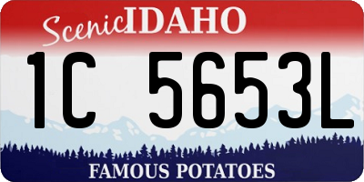 ID license plate 1C5653L