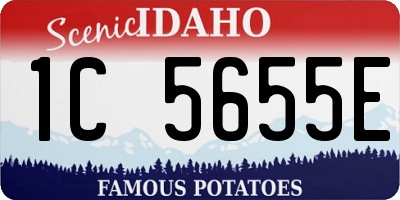 ID license plate 1C5655E