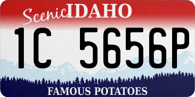 ID license plate 1C5656P