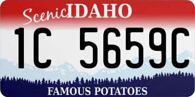 ID license plate 1C5659C