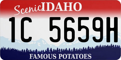 ID license plate 1C5659H
