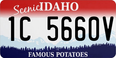 ID license plate 1C5660V