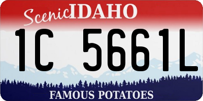 ID license plate 1C5661L