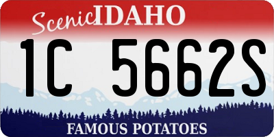 ID license plate 1C5662S
