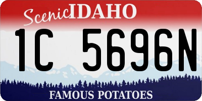 ID license plate 1C5696N