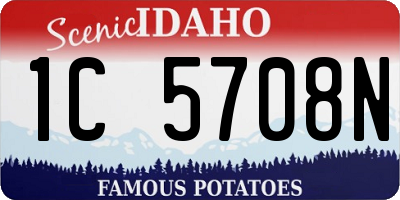 ID license plate 1C5708N