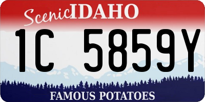 ID license plate 1C5859Y