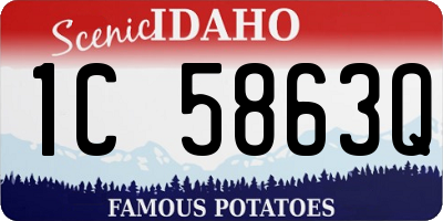 ID license plate 1C5863Q