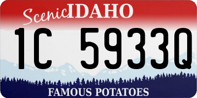 ID license plate 1C5933Q