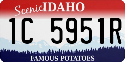 ID license plate 1C5951R