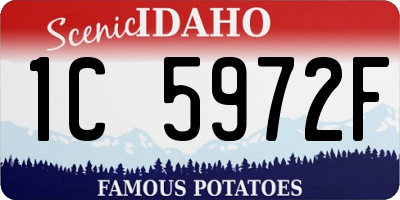 ID license plate 1C5972F
