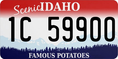 ID license plate 1C5990O