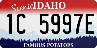 ID license plate 1C5997E