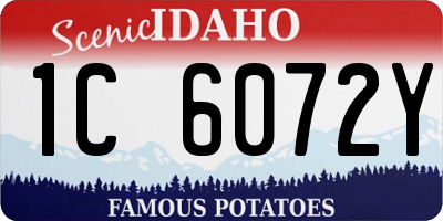 ID license plate 1C6072Y