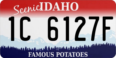 ID license plate 1C6127F