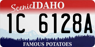 ID license plate 1C6128A
