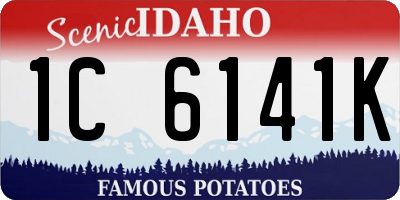 ID license plate 1C6141K