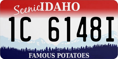 ID license plate 1C6148I