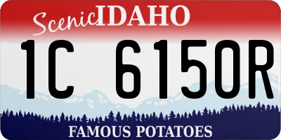 ID license plate 1C6150R