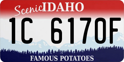 ID license plate 1C6170F