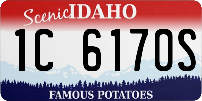 ID license plate 1C6170S