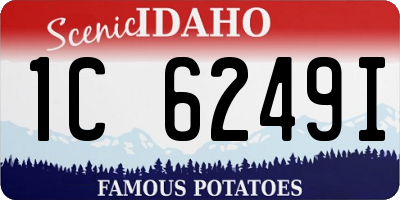 ID license plate 1C6249I