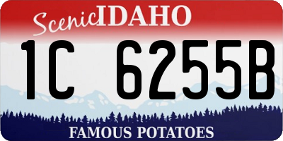 ID license plate 1C6255B