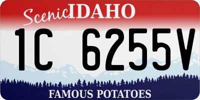 ID license plate 1C6255V