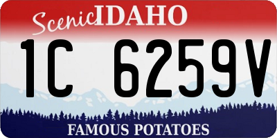 ID license plate 1C6259V