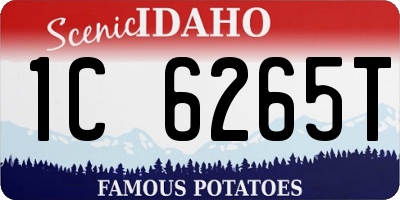 ID license plate 1C6265T