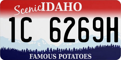 ID license plate 1C6269H