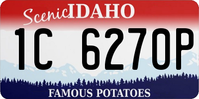 ID license plate 1C6270P