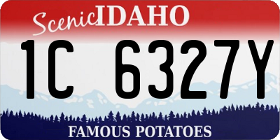 ID license plate 1C6327Y