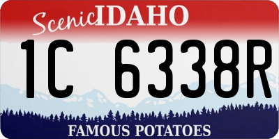 ID license plate 1C6338R