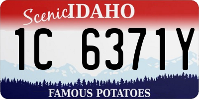 ID license plate 1C6371Y