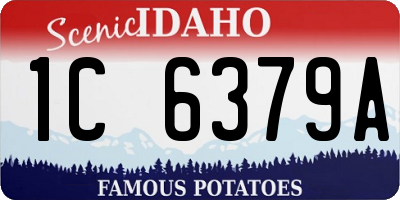 ID license plate 1C6379A