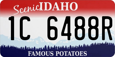 ID license plate 1C6488R
