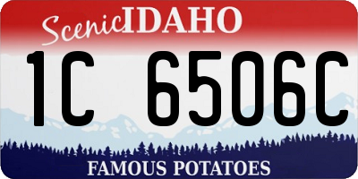ID license plate 1C6506C