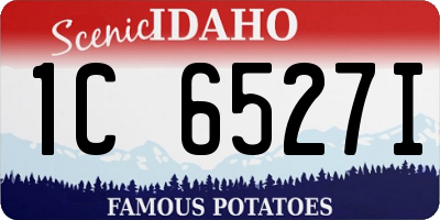 ID license plate 1C6527I