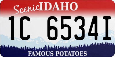 ID license plate 1C6534I